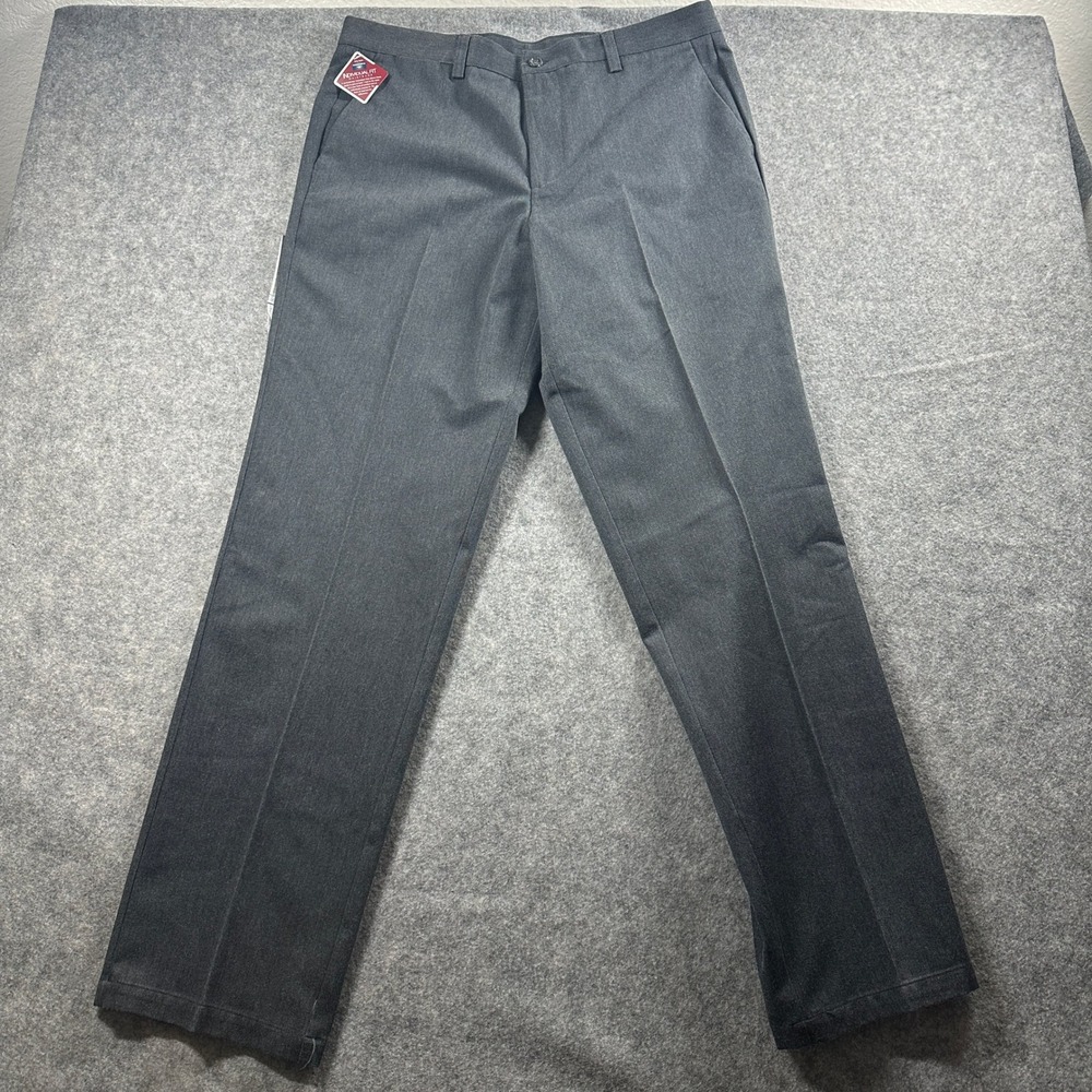 Dockers Khaki Pants Mens 36x34 Gray Classic Fit No‎ Wrinkle Individual Fit NEW